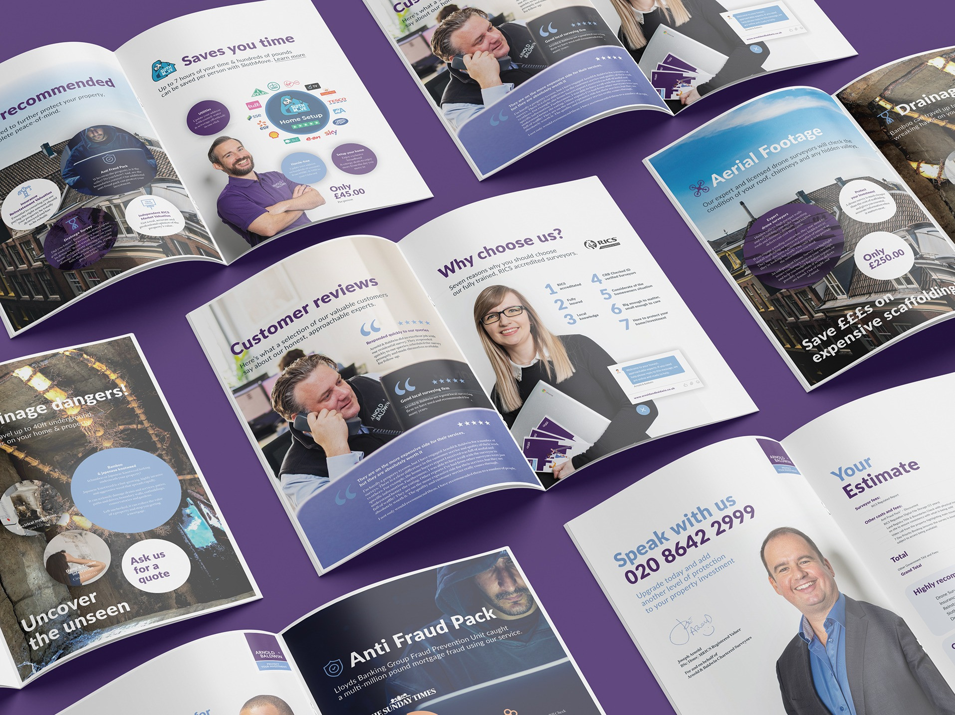 Sales Estimate Brochure Pack Design For Arnold & Baldwin